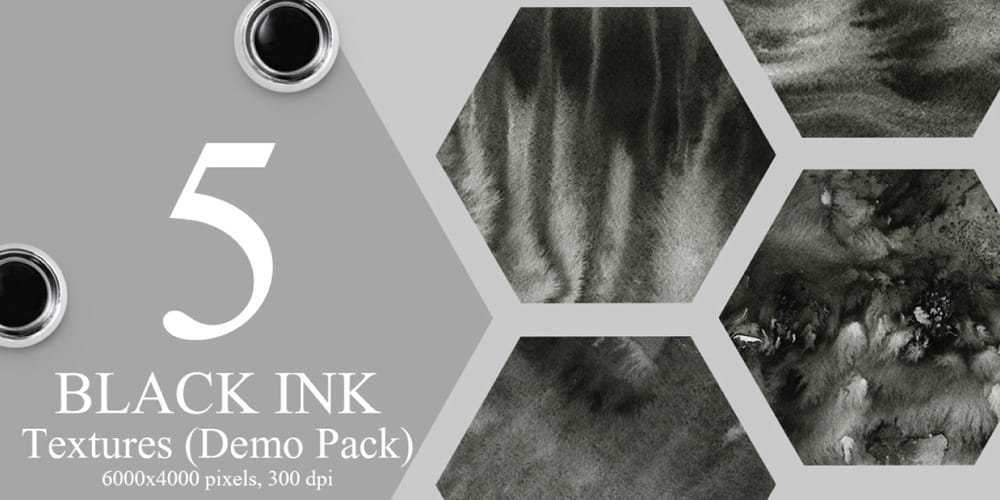 Free Black Ink Textures