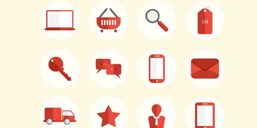Free E Commerce Pixel Perfect Flat Icons