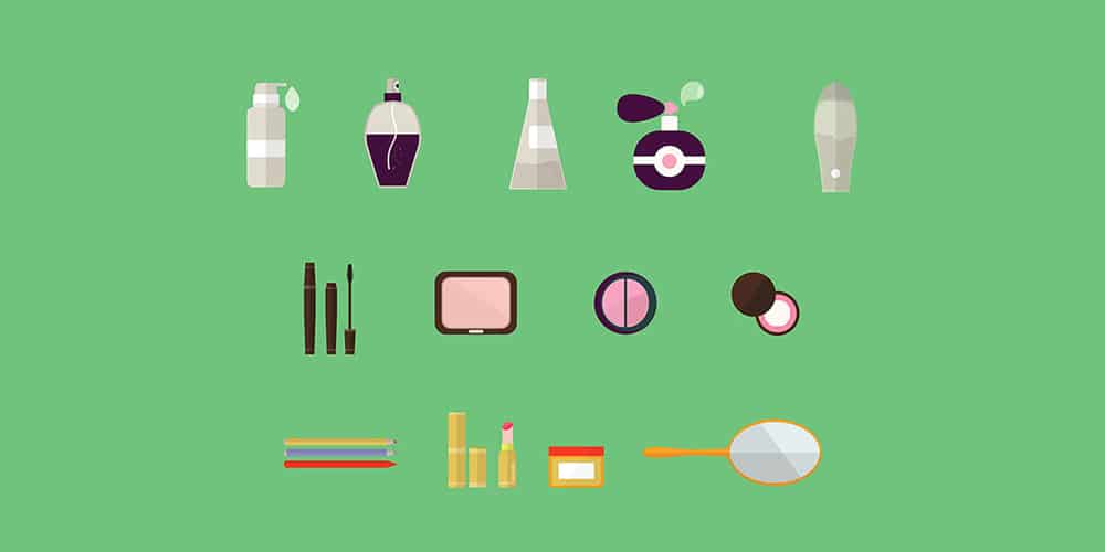 Free Flat Cosmetics Icons