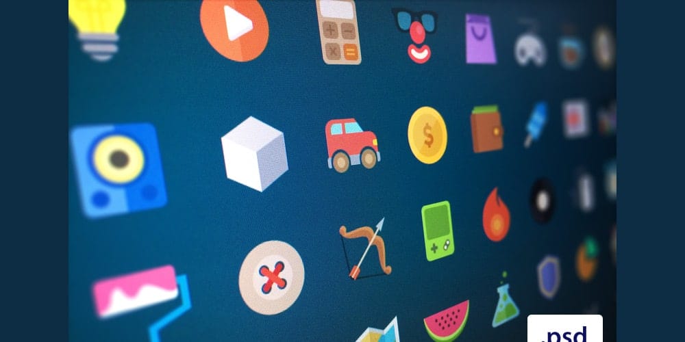 Free Flat Icons PSD