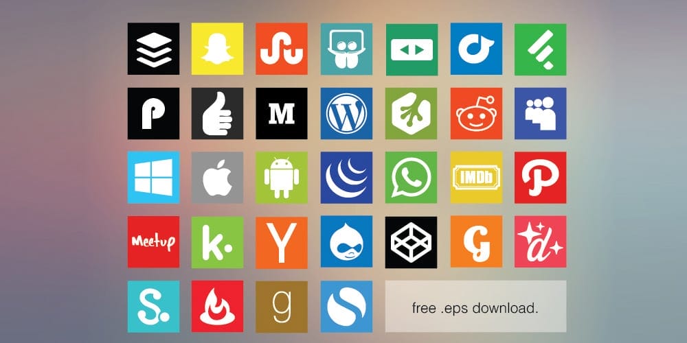 Free Flat Social Media Icon