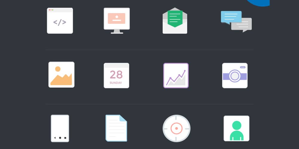 Free Flat Vector Icons PSD