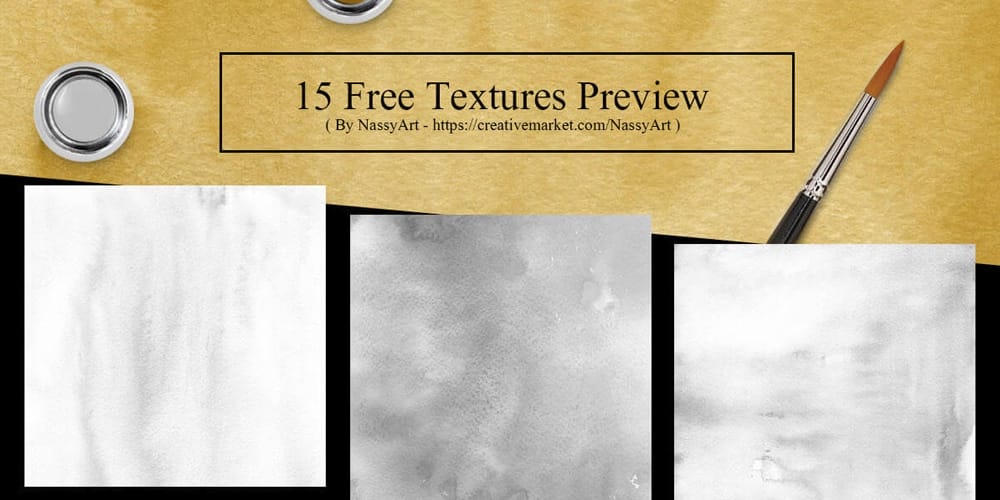 Free Gold and Silver Colors Watercolor Textures