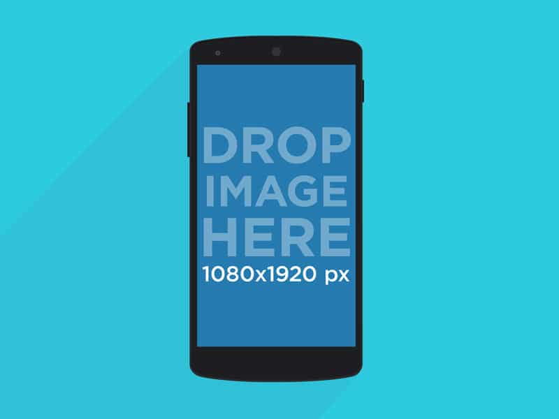 Free Illustrated Nexus 5 Mockup PSD