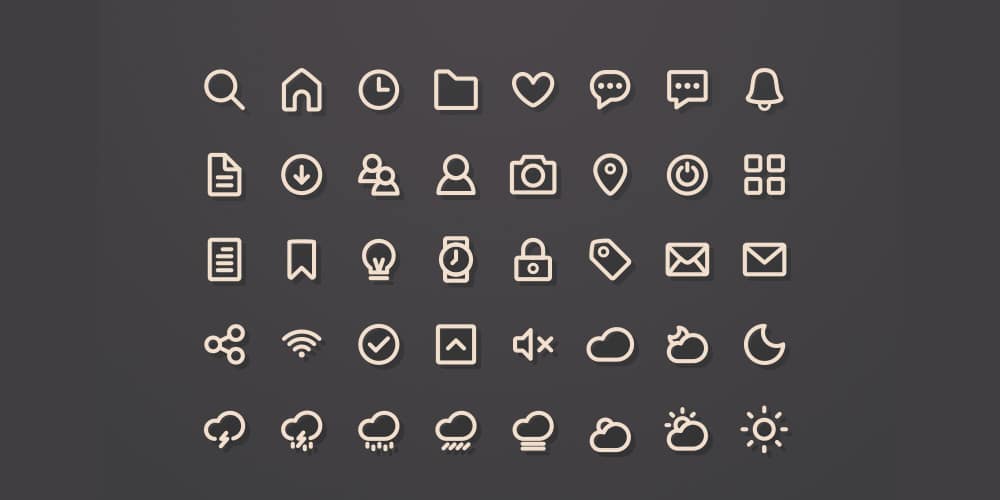 Free Lined Icons