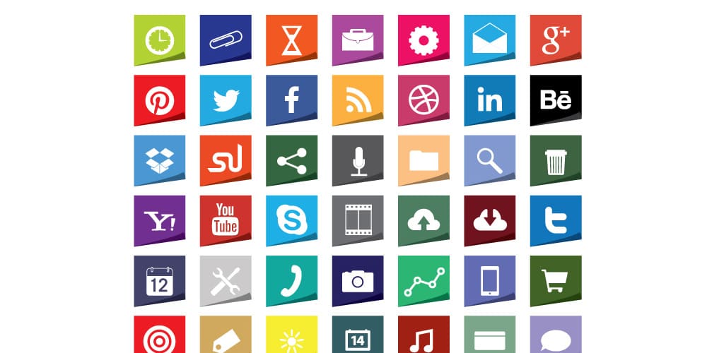 Free Vector Foldicons