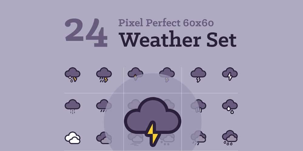 Free Weather Icons PSD
