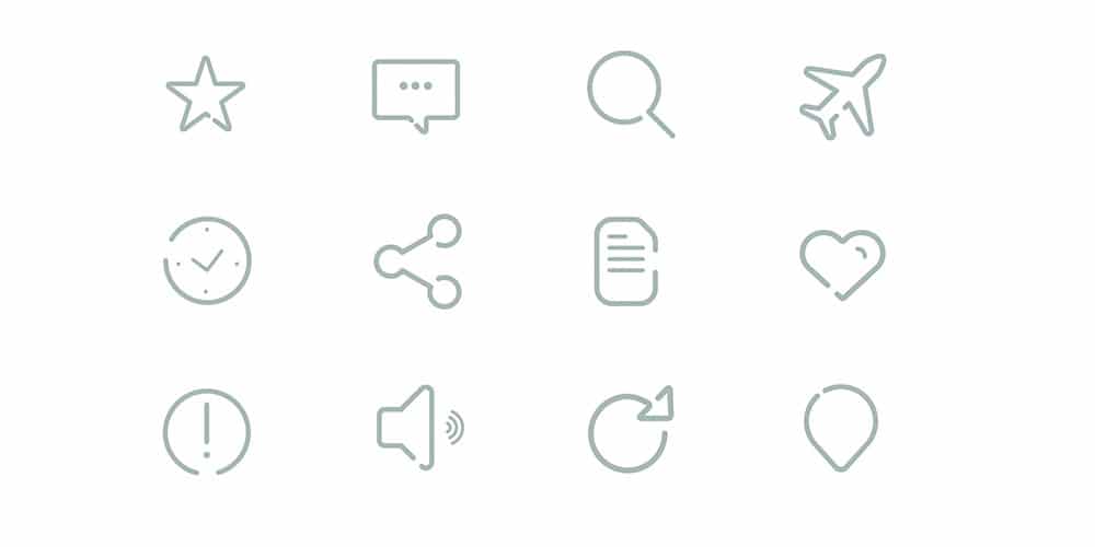 Gap Icons PSD
