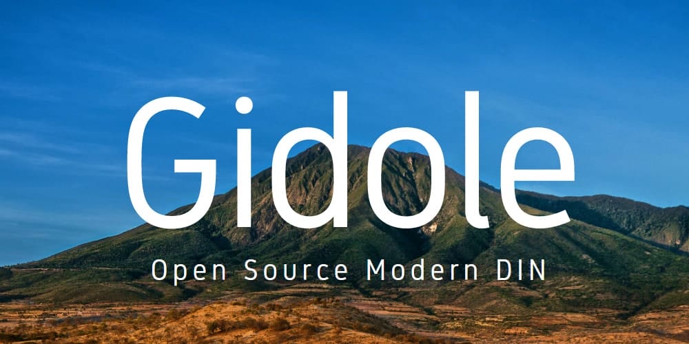gidole free typeface