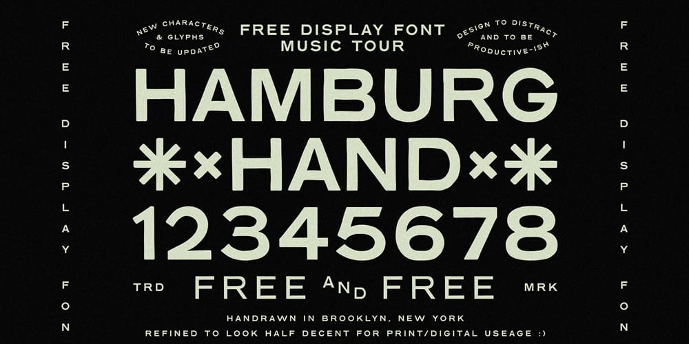 Hamburg Hand Font