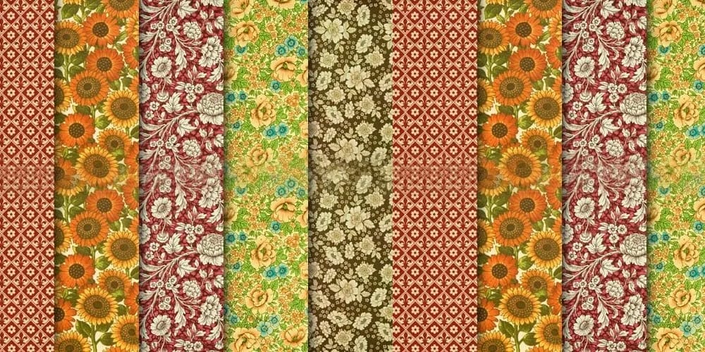 Hi-resolution floral paper textures