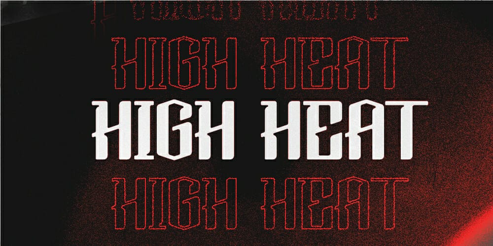 High Heat Typeface