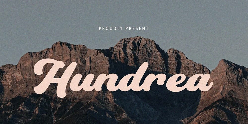 Hundrea Display Typeface