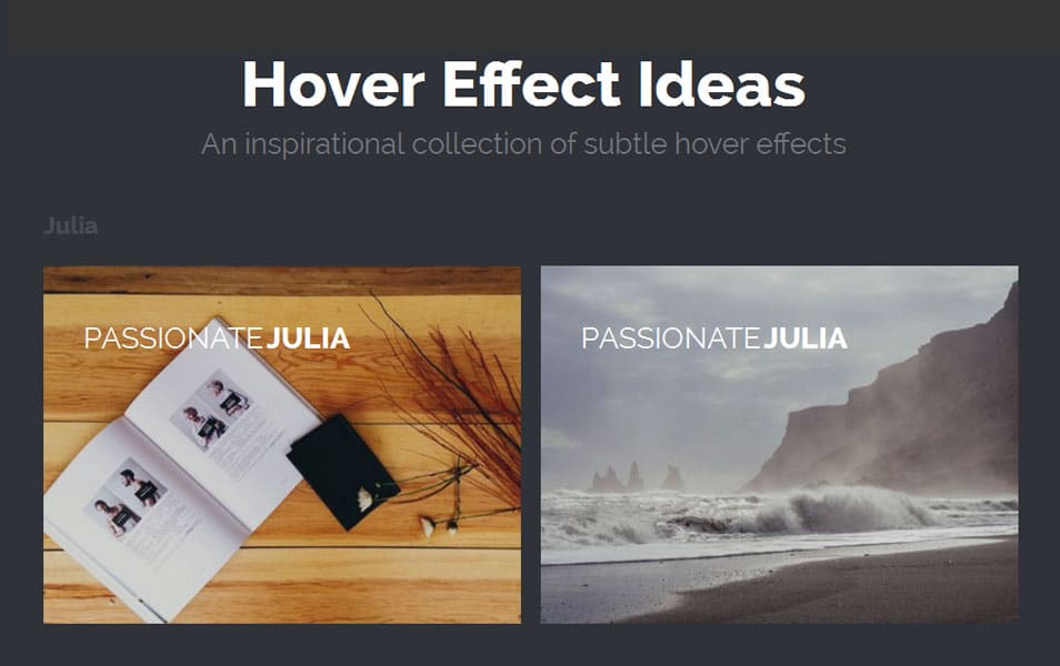 Ideas for Subtle Hover Effects