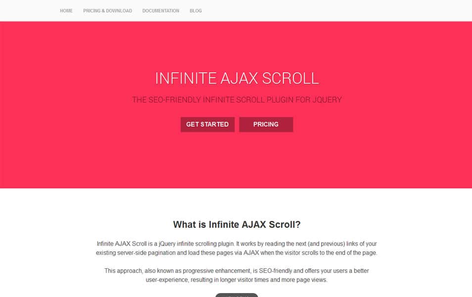 Infinite AJAX Scroll