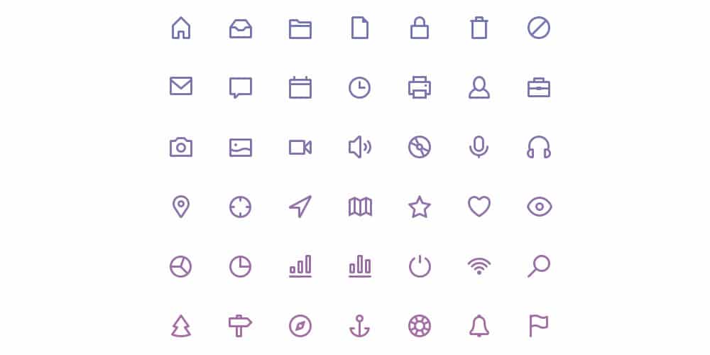 Justicons Free Stroke Icons PSD