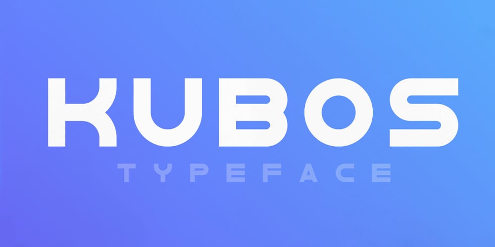Kubos Geometric Display Typeface