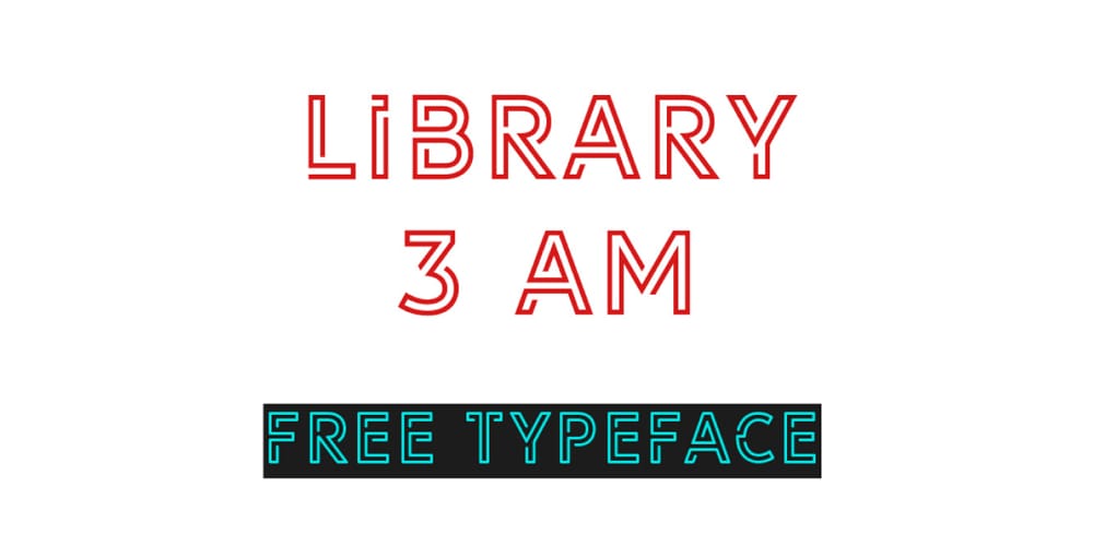 Library 3 AM Display Typeface