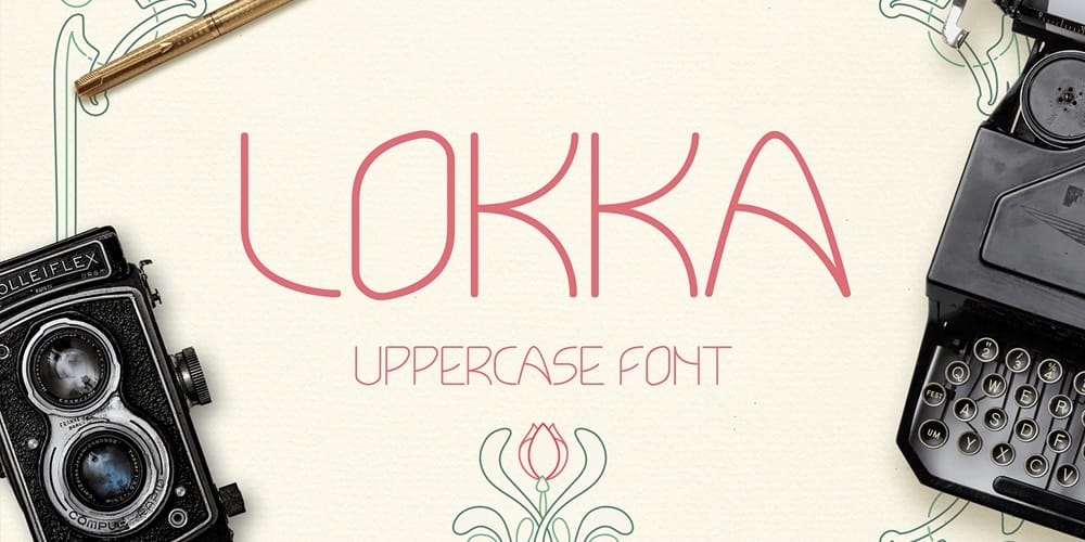 Lokka Geometric Display Typeface