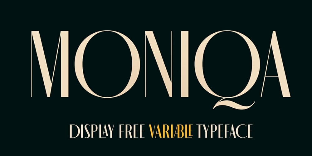Moniqa Typeface