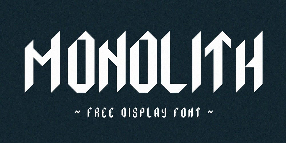 Monolith Typeface