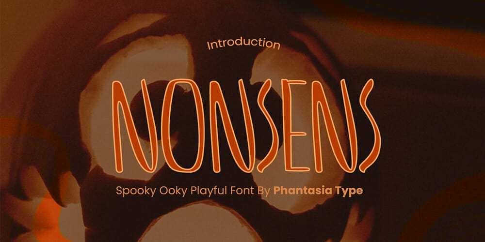 Nonsens Playful Spooky Display Font