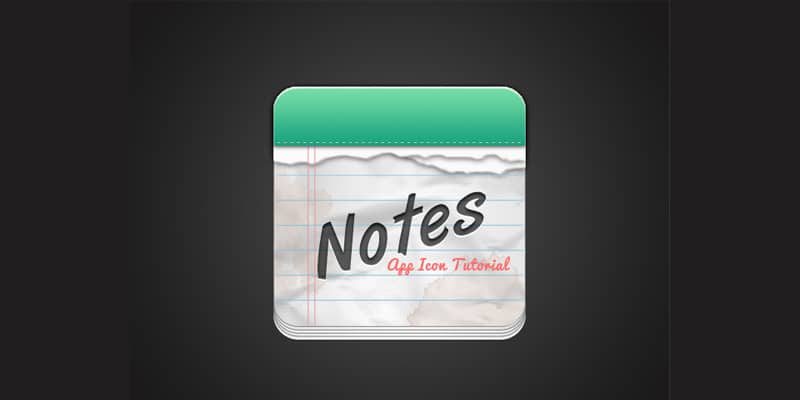 How To Create A Notes App Icon In Photoshop