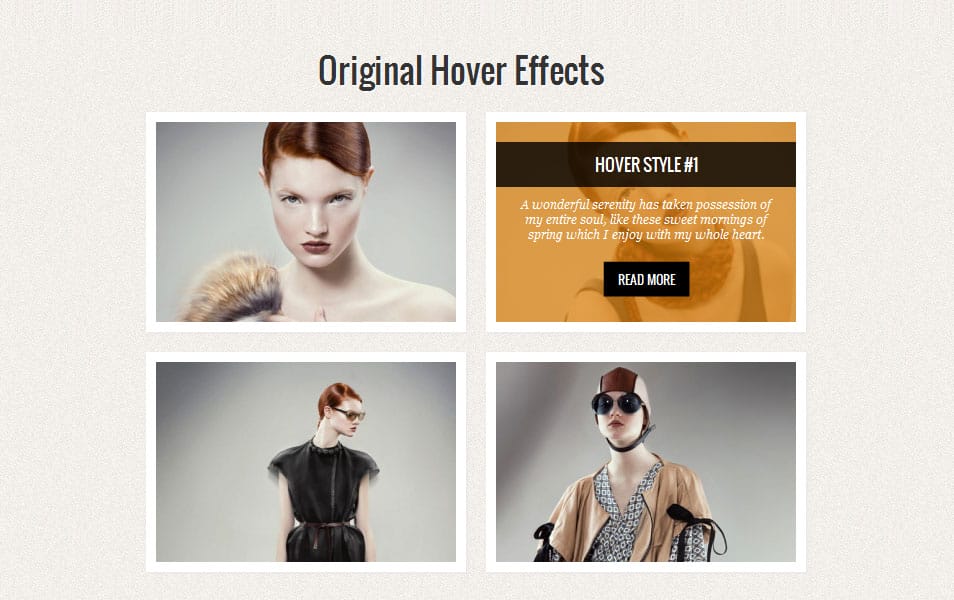 Original Hover Effects with CSS3