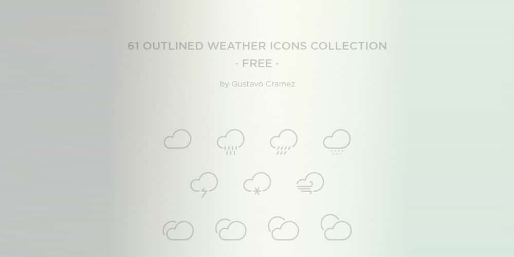 Outlined Weather Icons