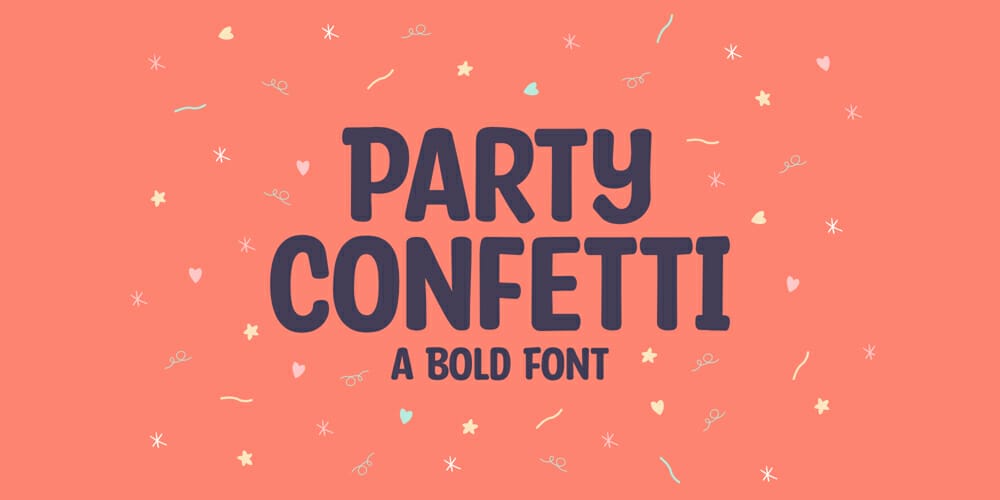 Party Confetti Font