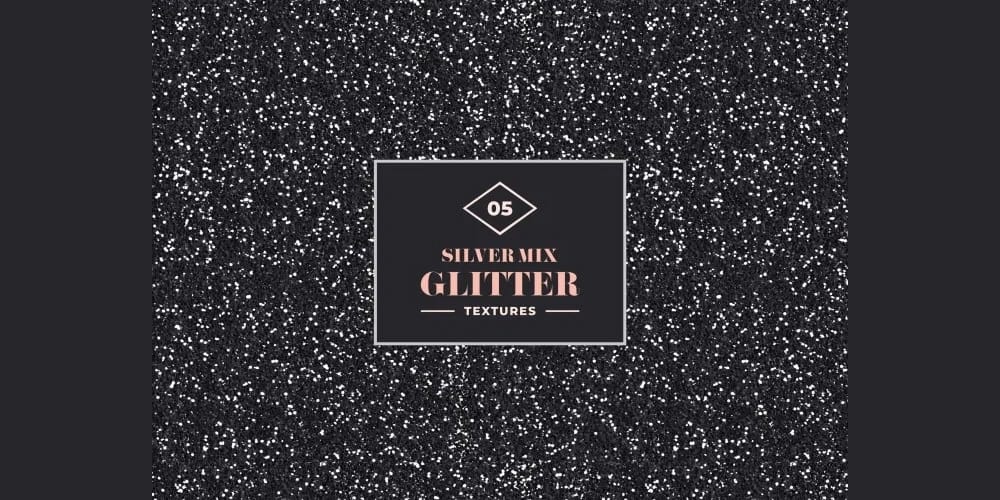 Silver Mix Glitter Texture