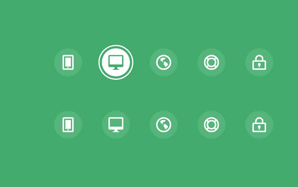 Simple Icon Hover Effects