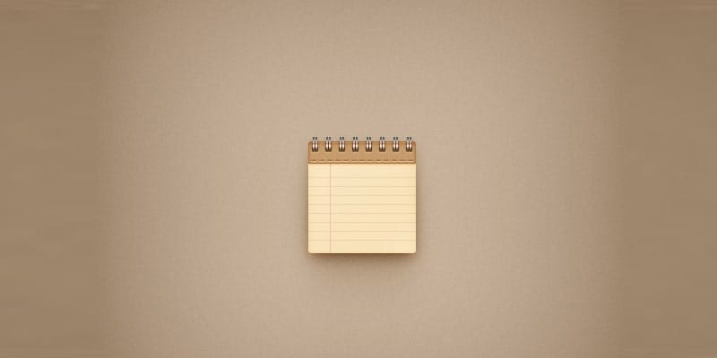 Create a Simple Notebook Icon in Adobe Photoshop