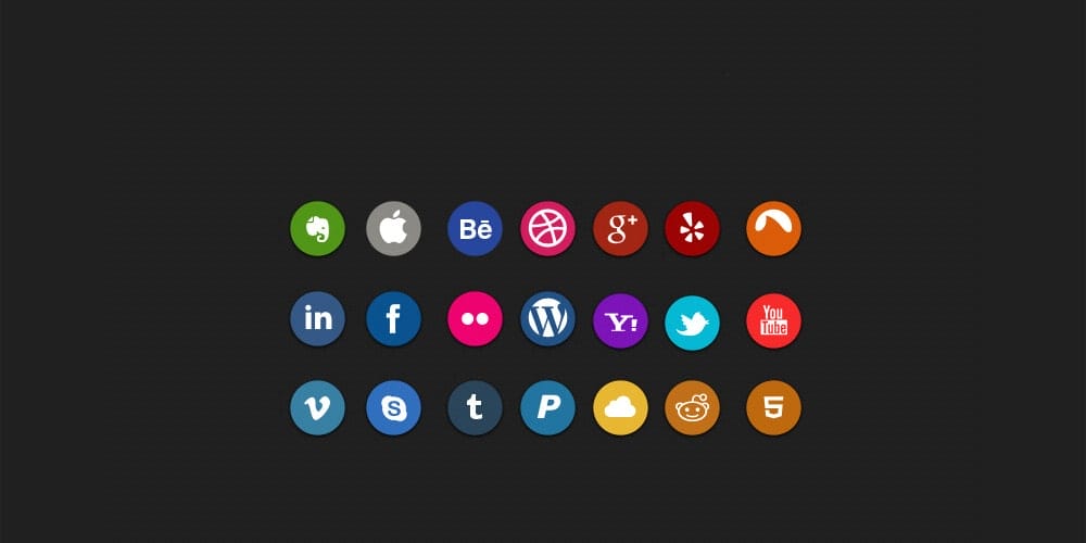 Social Icons PSD