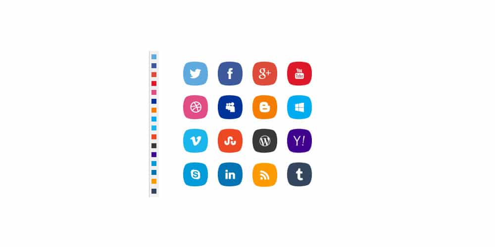 Social Icons PSD