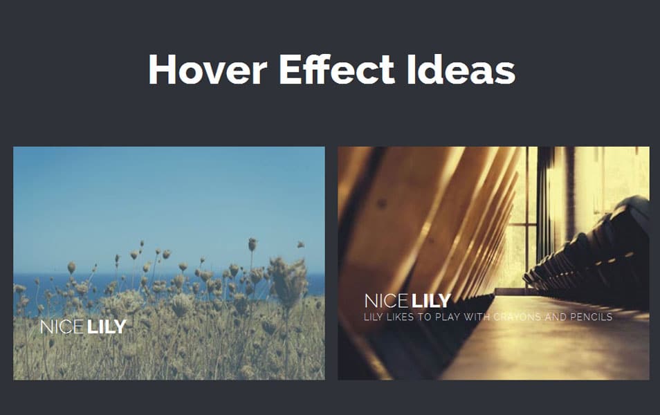 Some More Subtle Hover Effect Ideas