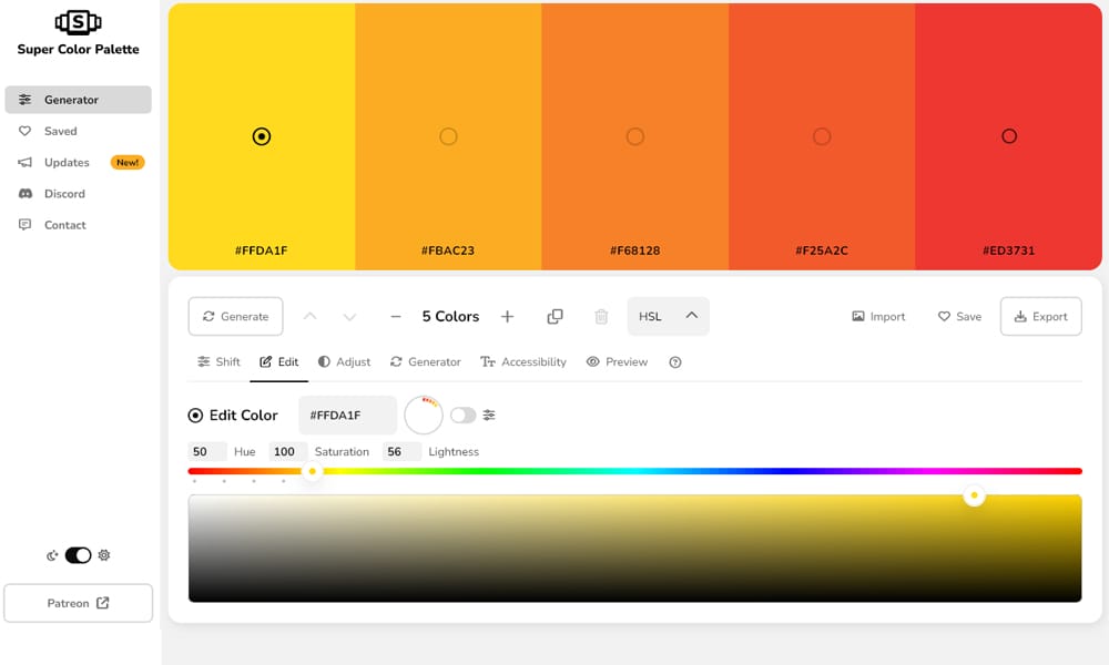 Supercolorpalette