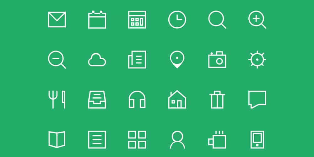 Thin Icon PSD