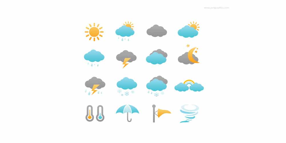Weather Icons PSD