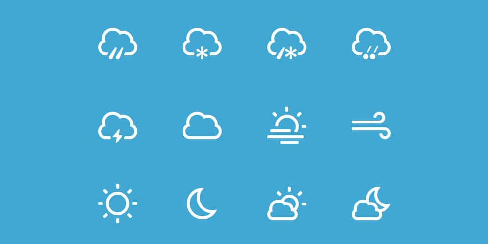 Weather Icons PSD