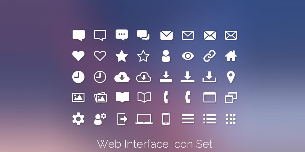 Web Interface Icons PSD