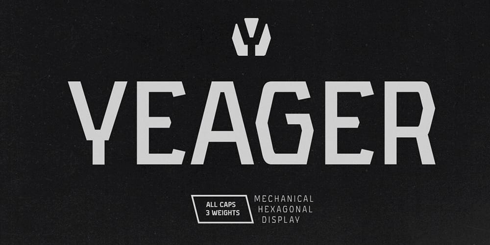 Yeager Display Typeface