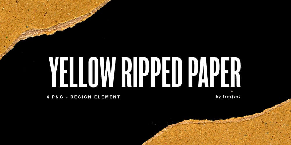 Yellow Paper Design Element
