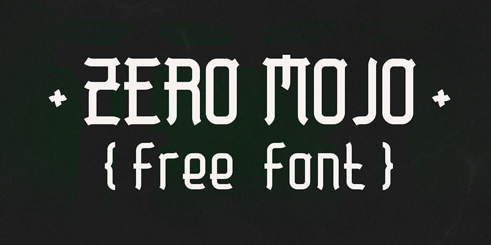 Zero Mojo Display Font