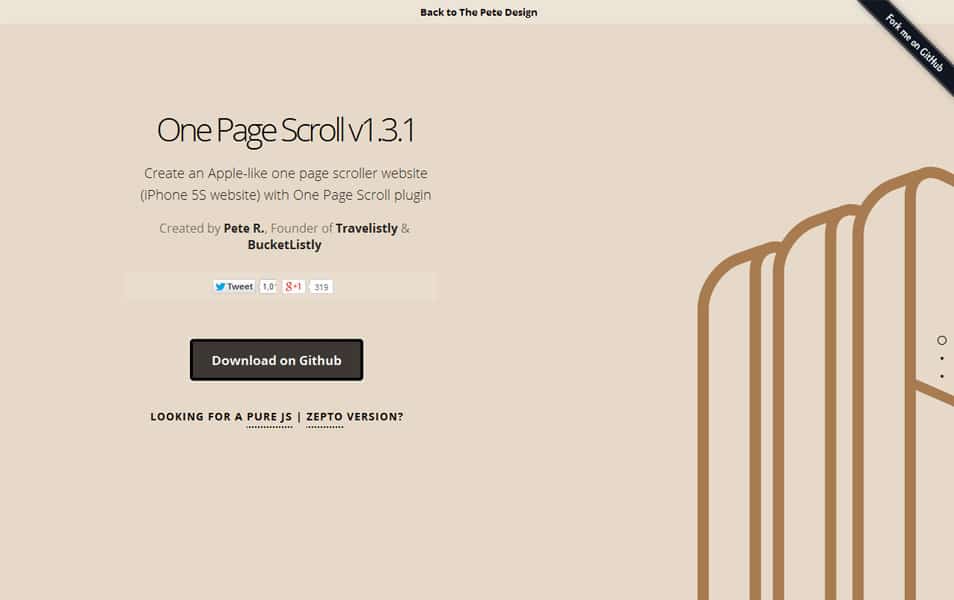 jQuery One Page Scroll