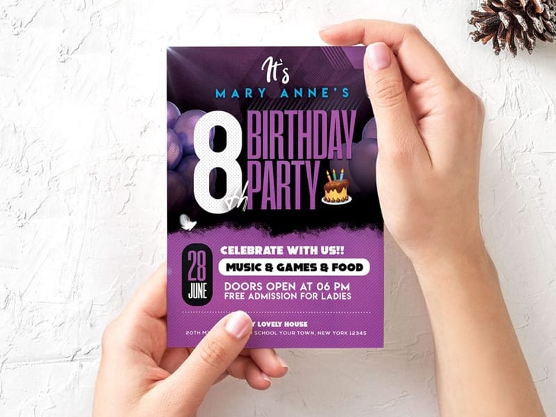 Birthday Party Invitation Card