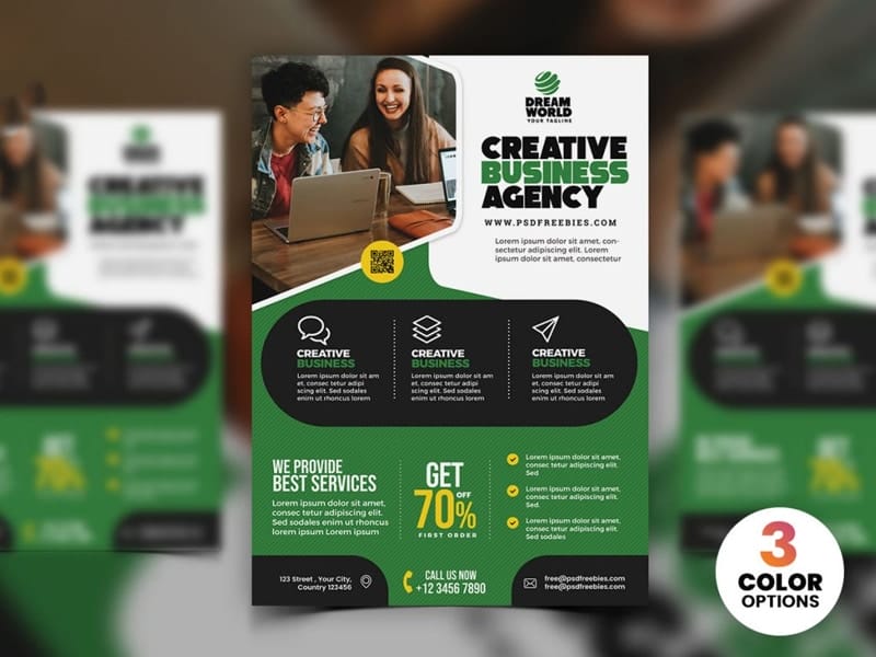 Business Advertisement Creative Flyer PSD
