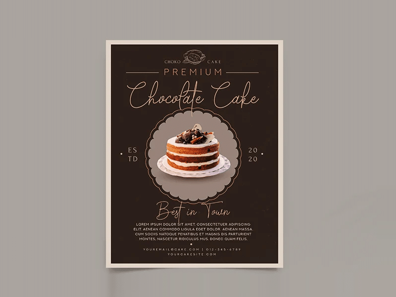 Cake FLyer Template