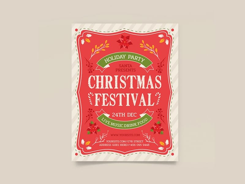 Christmas Festival Flyer Template