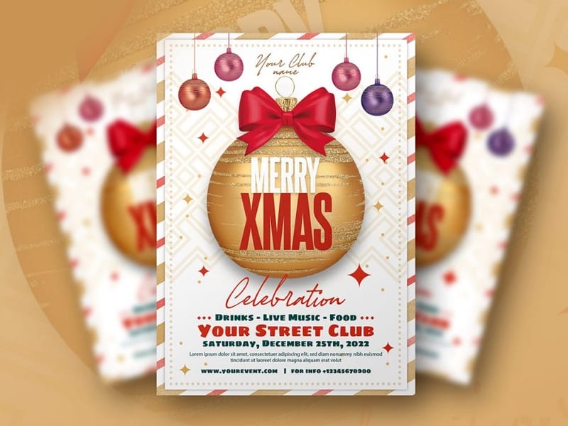 Christmas Party Event Flyer Template